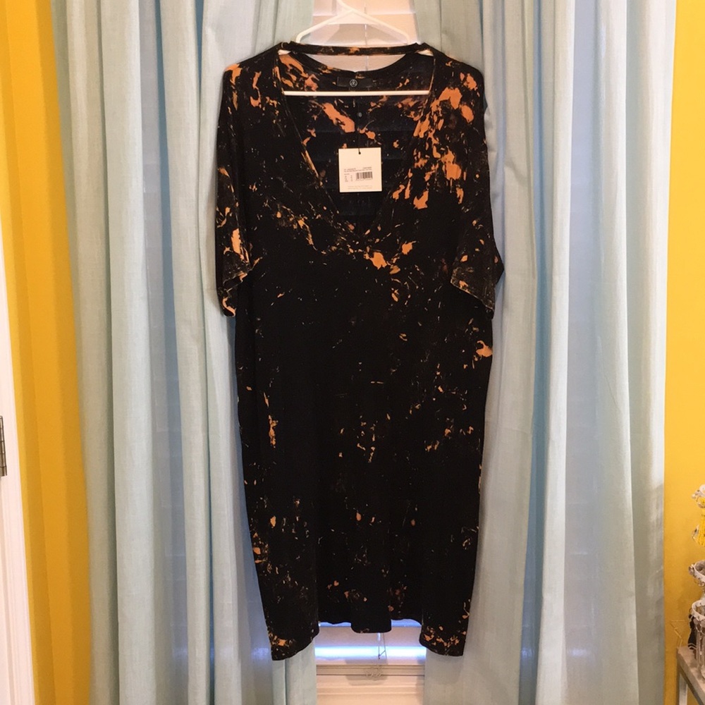acid wash t shirt dress